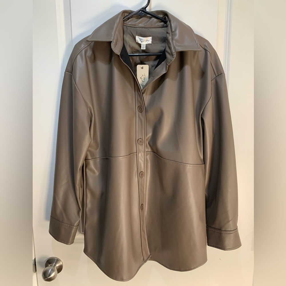 RD style vegan leather jacket